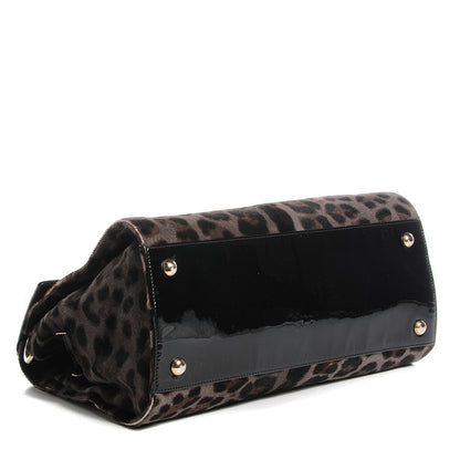 Jimmy Choo Calf Hair Leopard Print Medium Rosalie Satchel 4 of 7