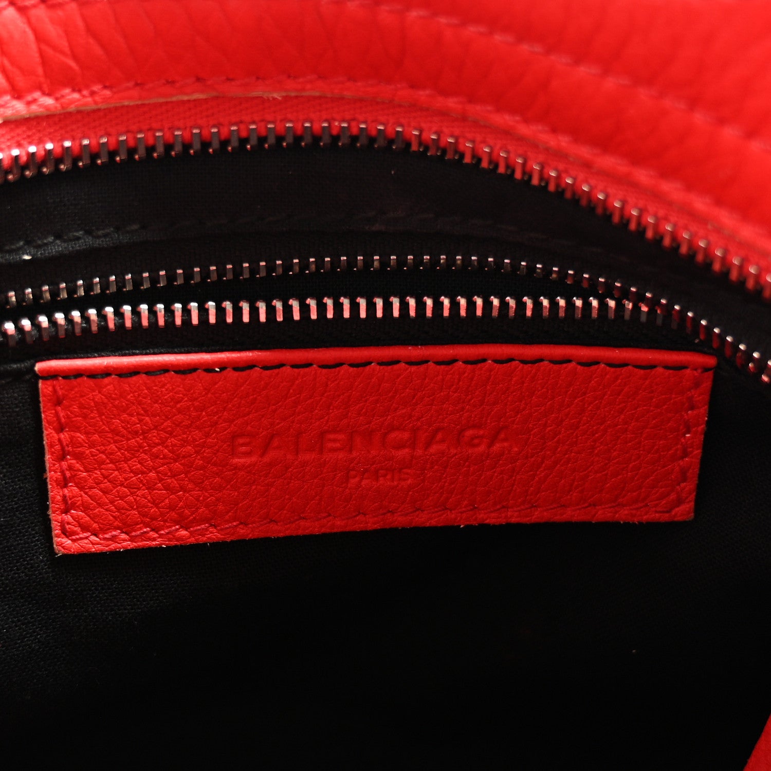 Balenciaga Supple Grained Calfskin Classic Silver Hardware Highlight Mini City Rouge Fraise 7 of 13
