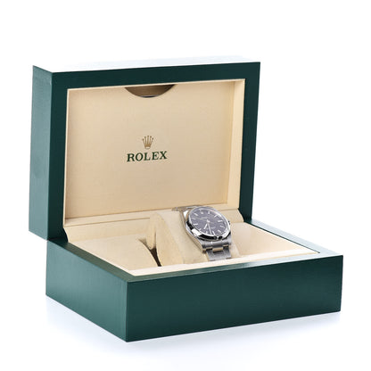 Rolex Stainless Steel 34mm Oyster Perpetual Watch Black 114200 6 of 6