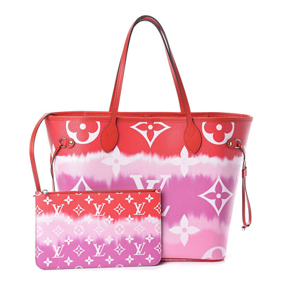 Louis Vuitton Monogram Escale Neverfull MM Rouge 1 of 10