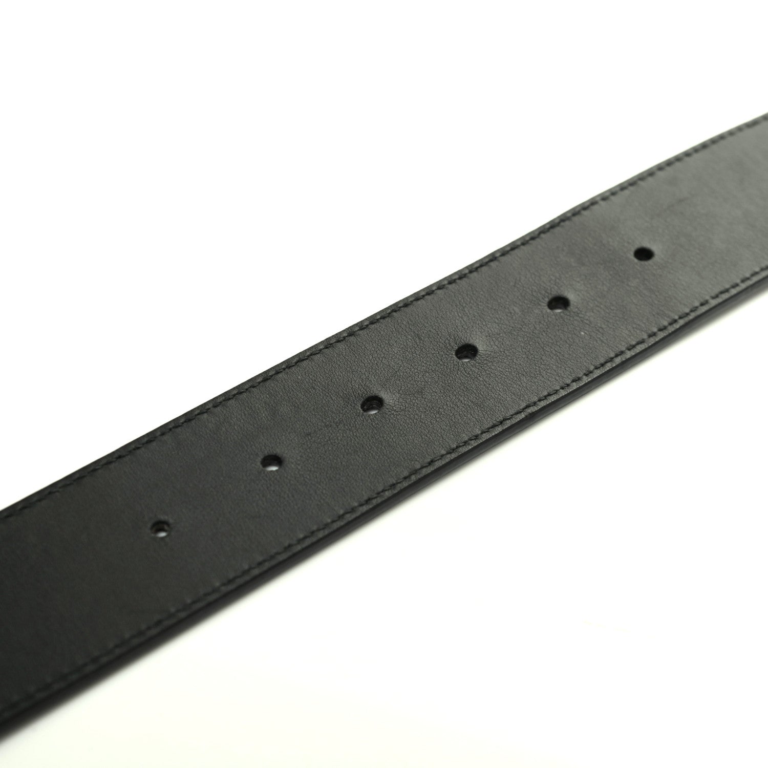 Gucci Textured Calfskin Double G 40mm Belt 90 36 Black 3 of 8