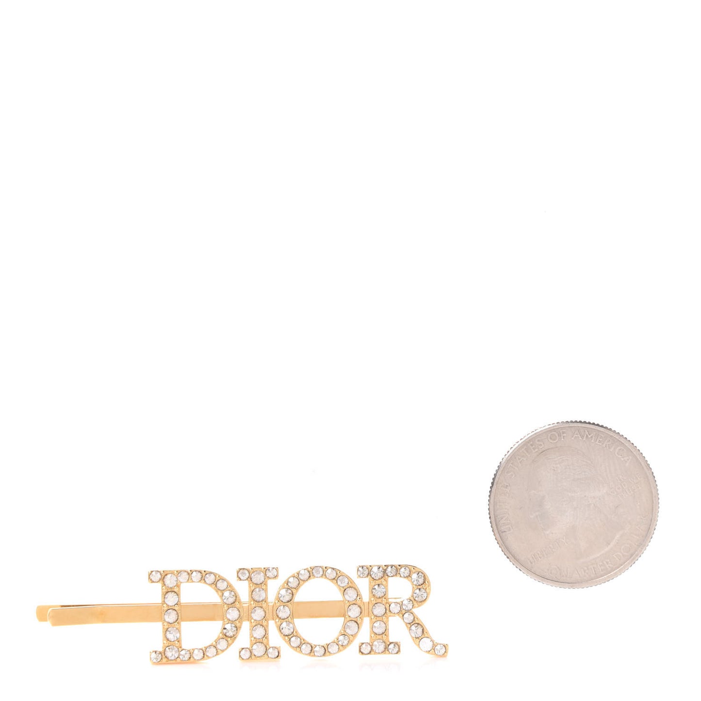 Metal Crystal Dior(r)evolution Barrette Gold