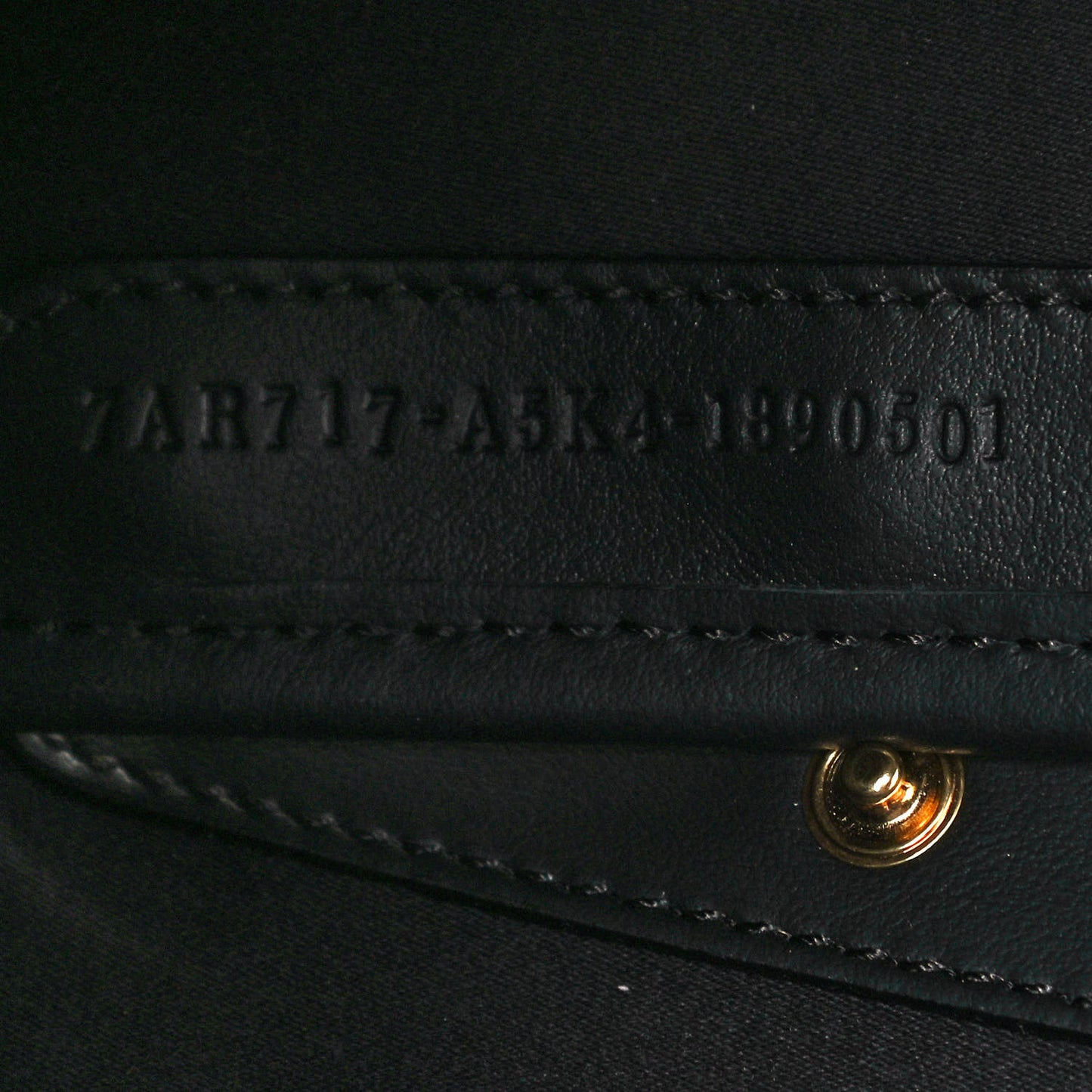 Glazed Fabric Vitello Century FF 1974 Stamp Patch Mini Peekaboo Defender Cover Mogano Panna Black