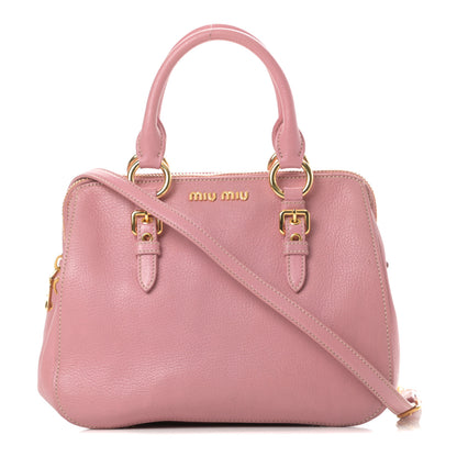 Miu Miu Goatskin Madras Bauletto Rosa 1 of 17