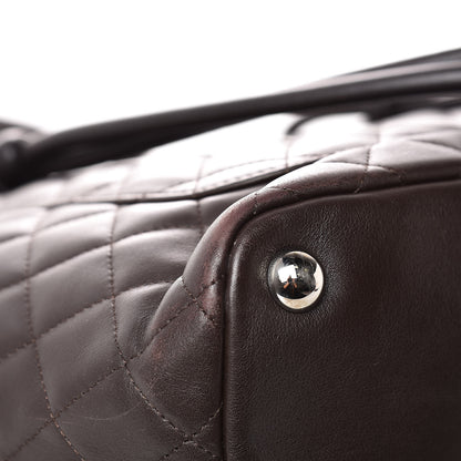 Chanel Calfskin Quilted Large Cambon Tote Brown 10 of 13