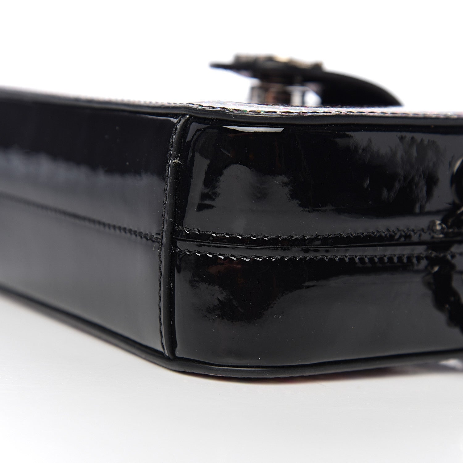 Chanel Glitter Patent Camera Case Multicolor Black 8 of 10