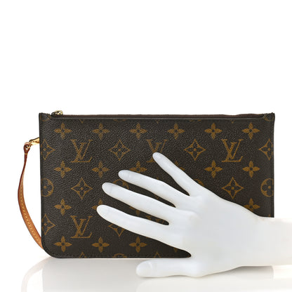 Louis Vuitton Monogram Neverfull MM GM Pochette Fuchsia 2 of 8