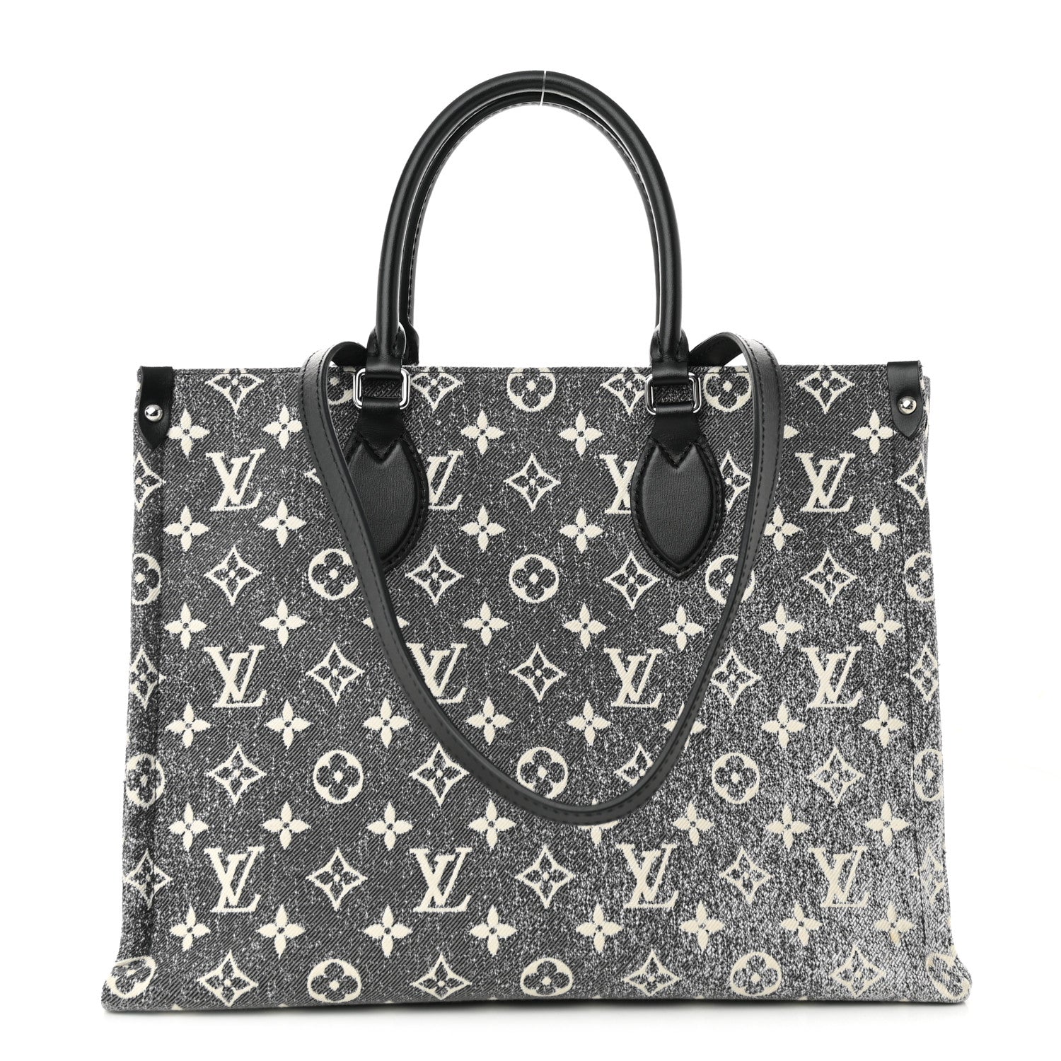 Louis Vuitton Monogram Jacquard Denim Onthego MM Black 1 of 9