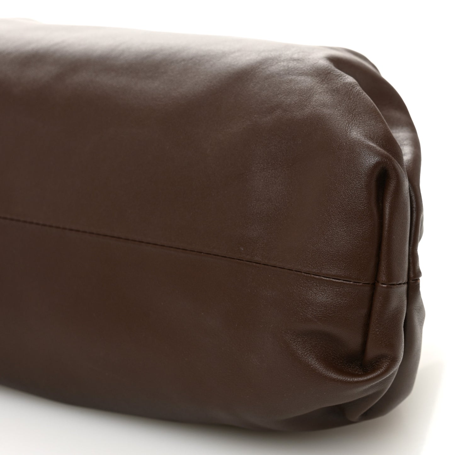 Smooth Butter Calf The Pouch Oversized Clutch Brownie