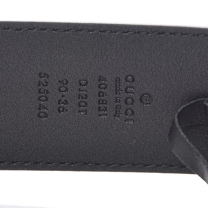 Gucci Textured Calfskin Double G 40mm Belt 90 36 Black 5 of 7
