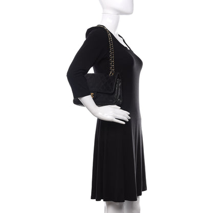 Chanel Lambskin Quilted Medium Double Flap Black 2 of 20