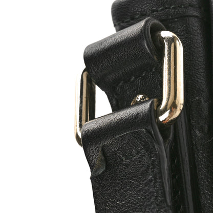 Gucci Guccissima Small Flap Messenger Bag Black 10 of 10