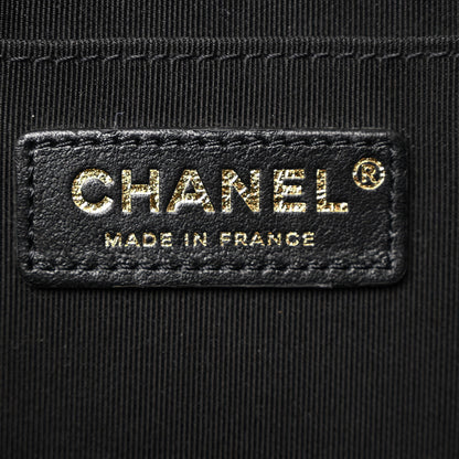 Chanel Shearling Tweed Jumbo Single Flap Black White 6 of 12