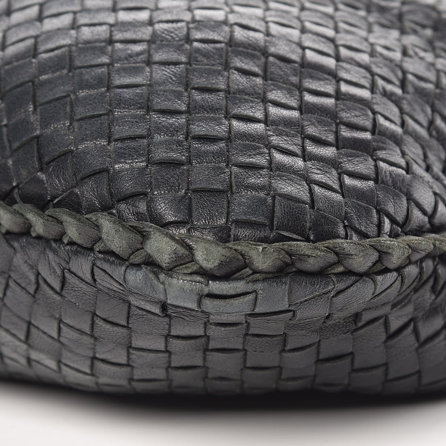 Nappa Intrecciato Large Veneta Hobo Black