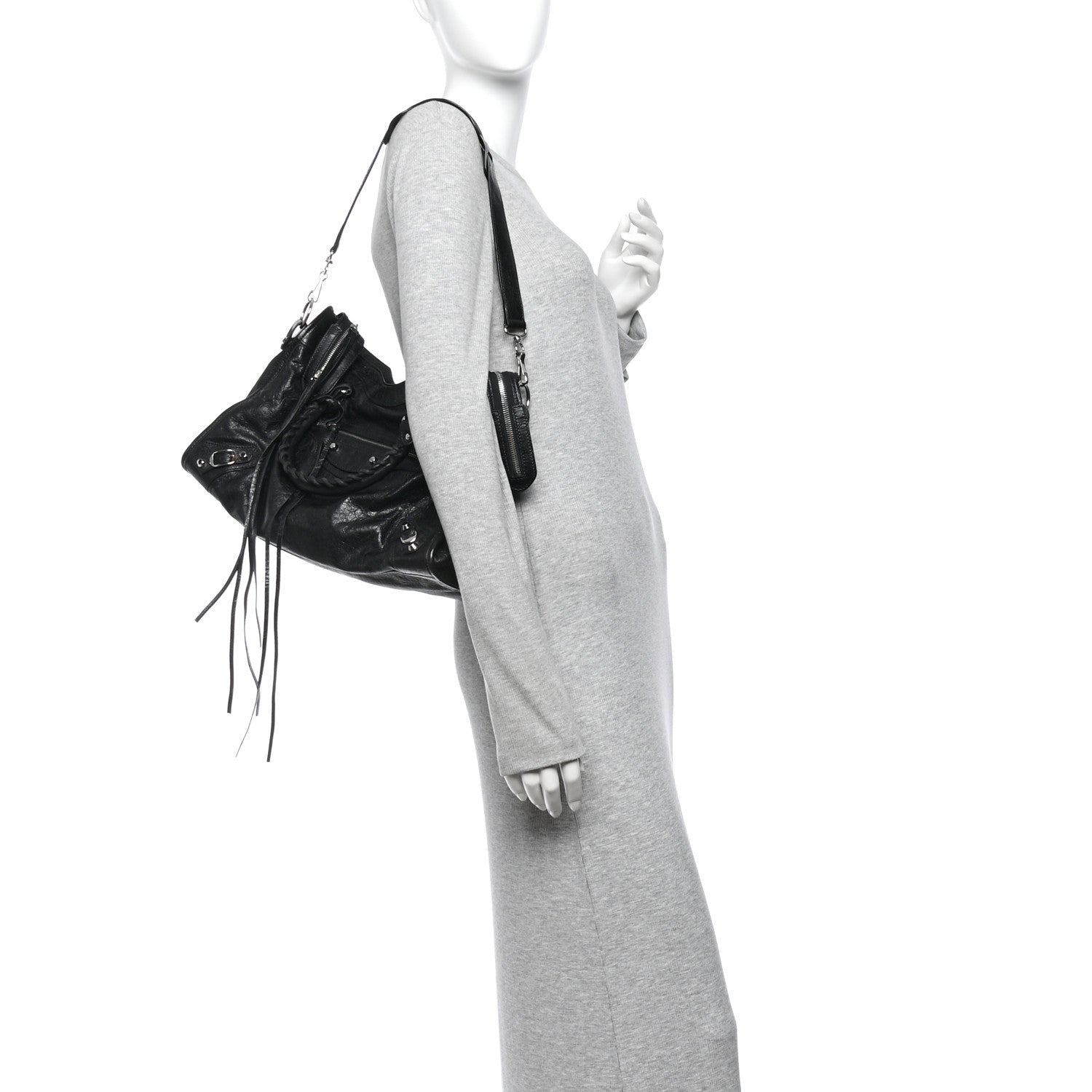 Balenciaga Agneau Classic Silver Hardware City Black 2 of 11