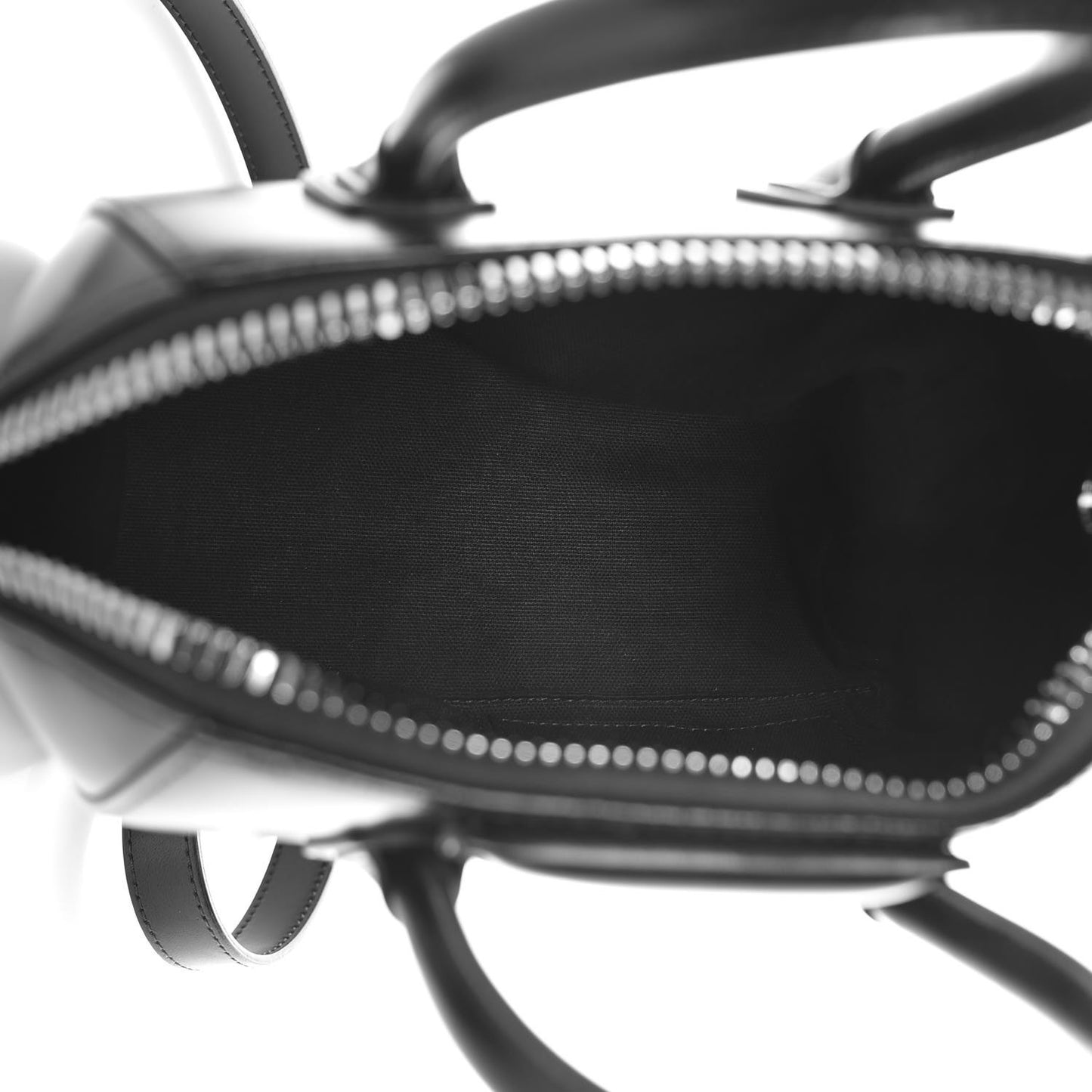 Shiny Lord Calfskin Mini Antigona Black