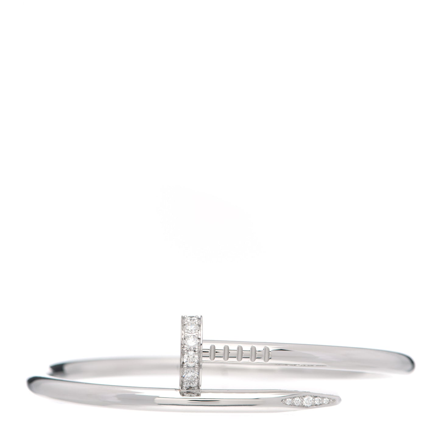 18K White Gold Diamond Juste Un Clou Bracelet 15