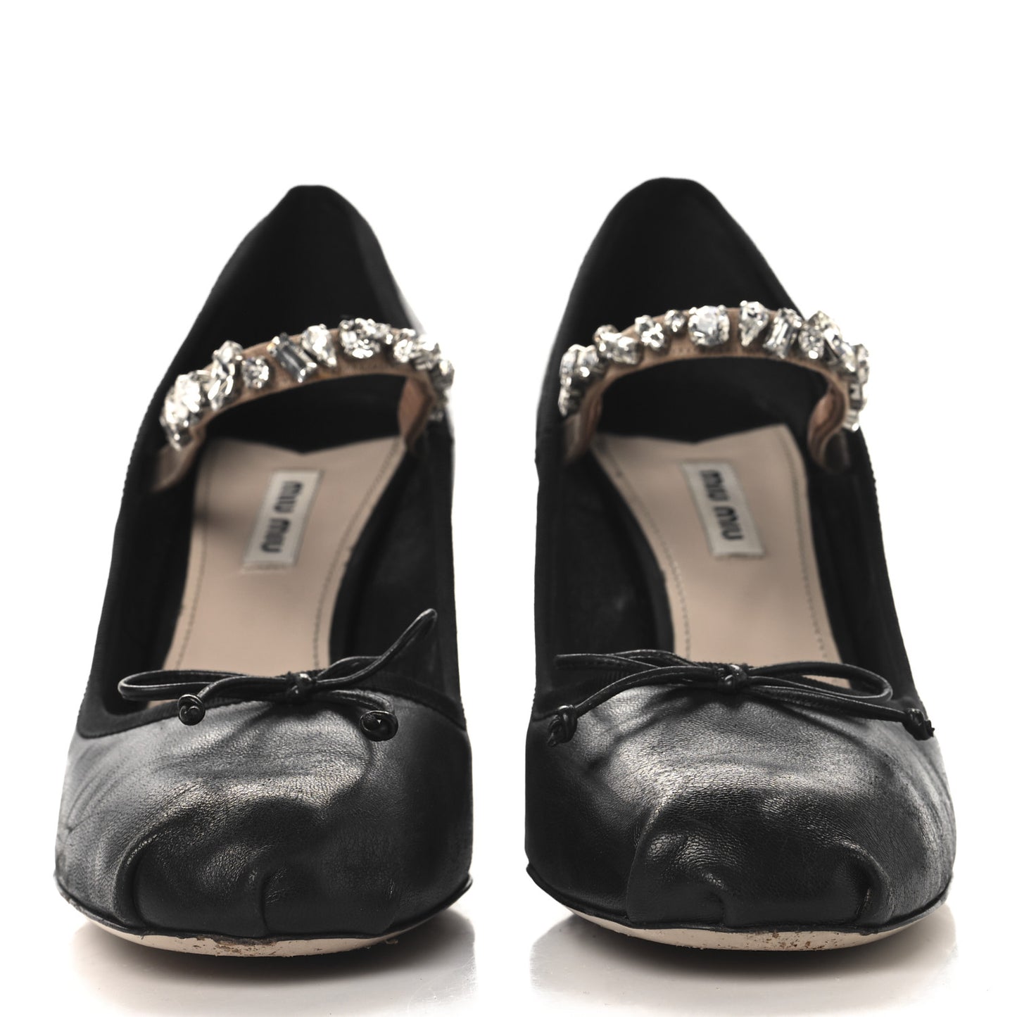 Nappa Ruched Pumps Black 41 Black