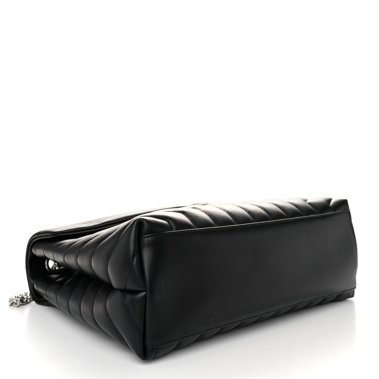 Saint Laurent Calfskin Y Quilted Monogram Medium Loulou Chain Satchel Black 4 of 10