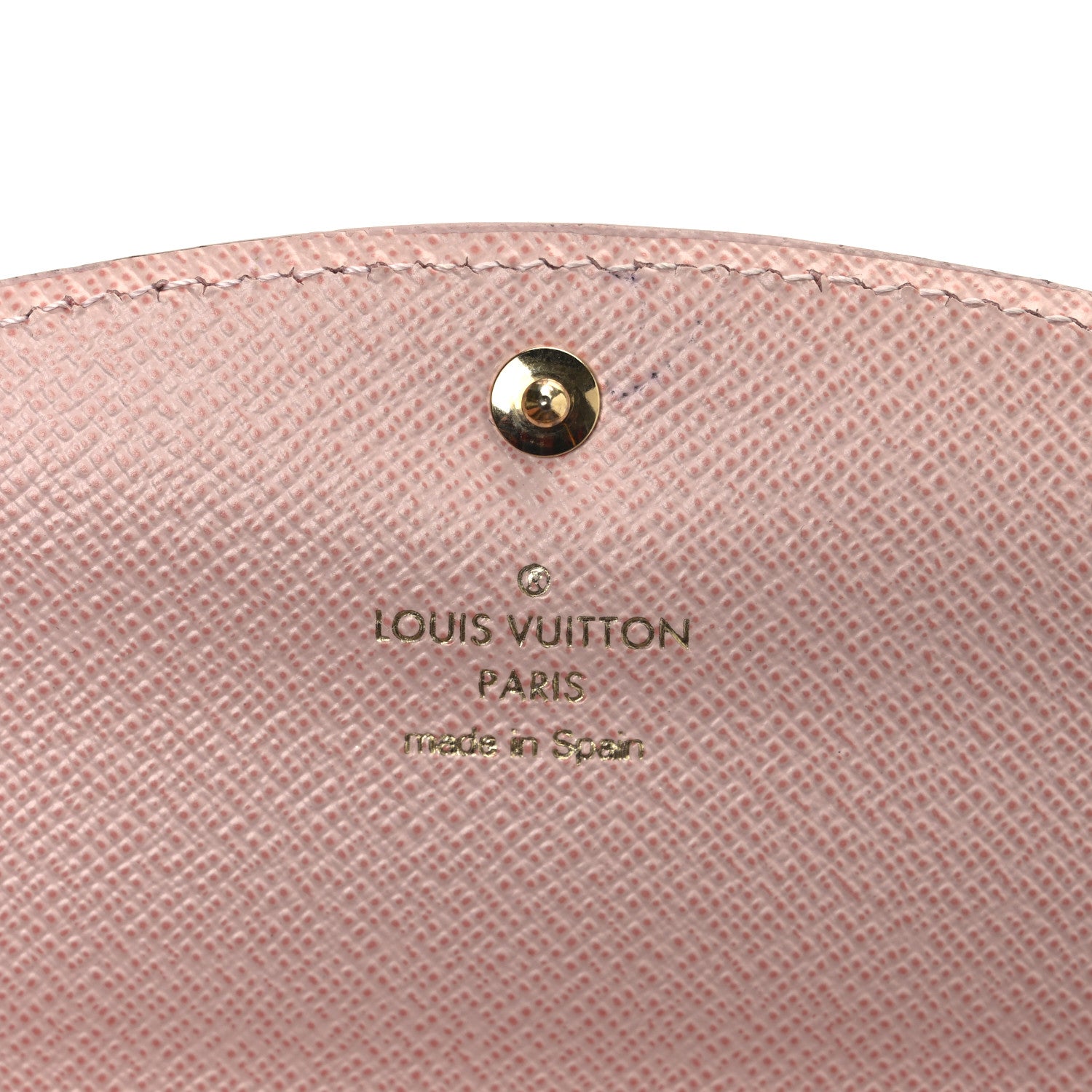 Louis Vuitton Damier Ebene Caissa Wallet Rose Ballerine 6 of 10