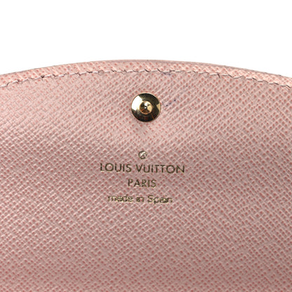 Louis Vuitton Damier Ebene Caissa Wallet Rose Ballerine 6 of 10