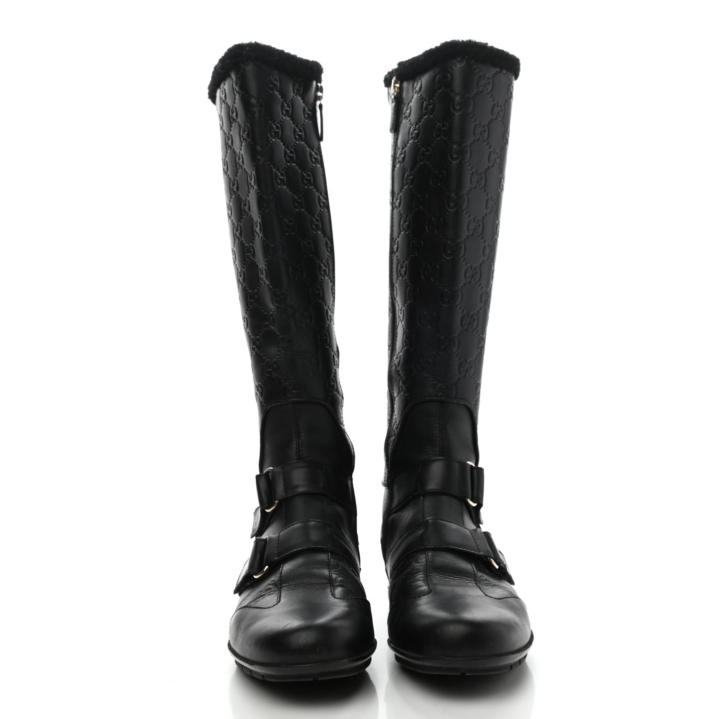 Guccissima Signature High Boots 37 Black