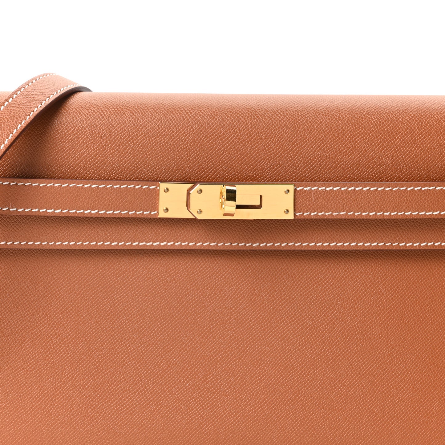 Madame Calfskin Kelly Elan Gold