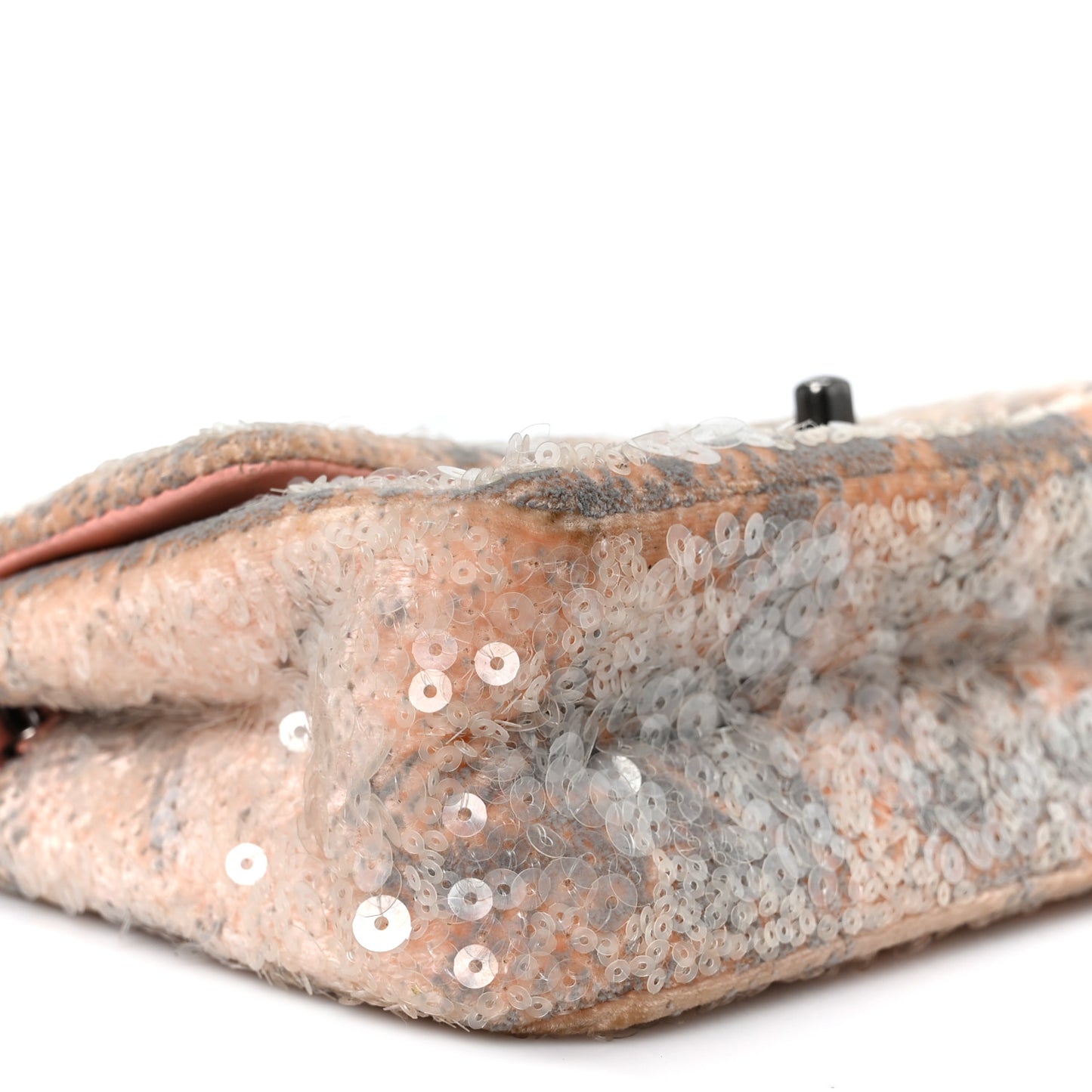 Sequin Mini Flap Light Orange Grey