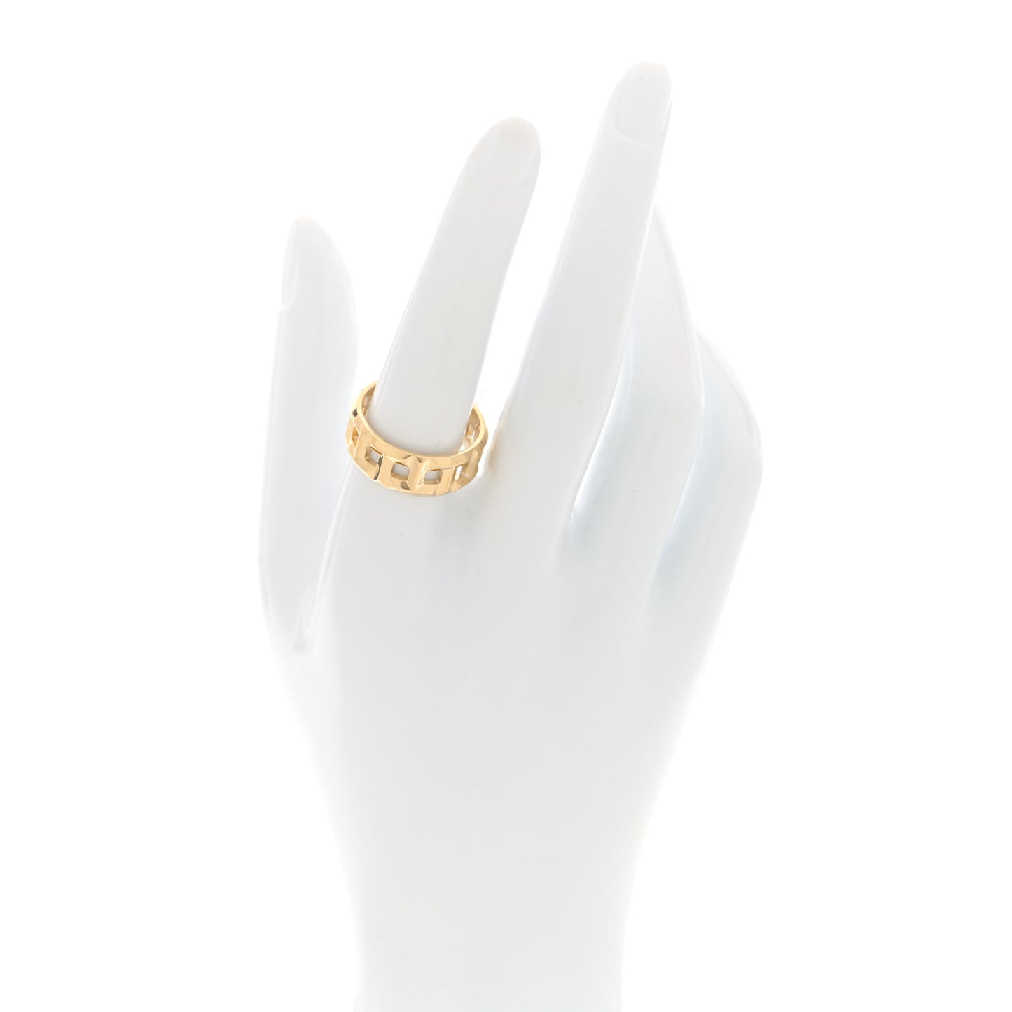 18K Yellow Gold T True Wide Ring 56 7.5