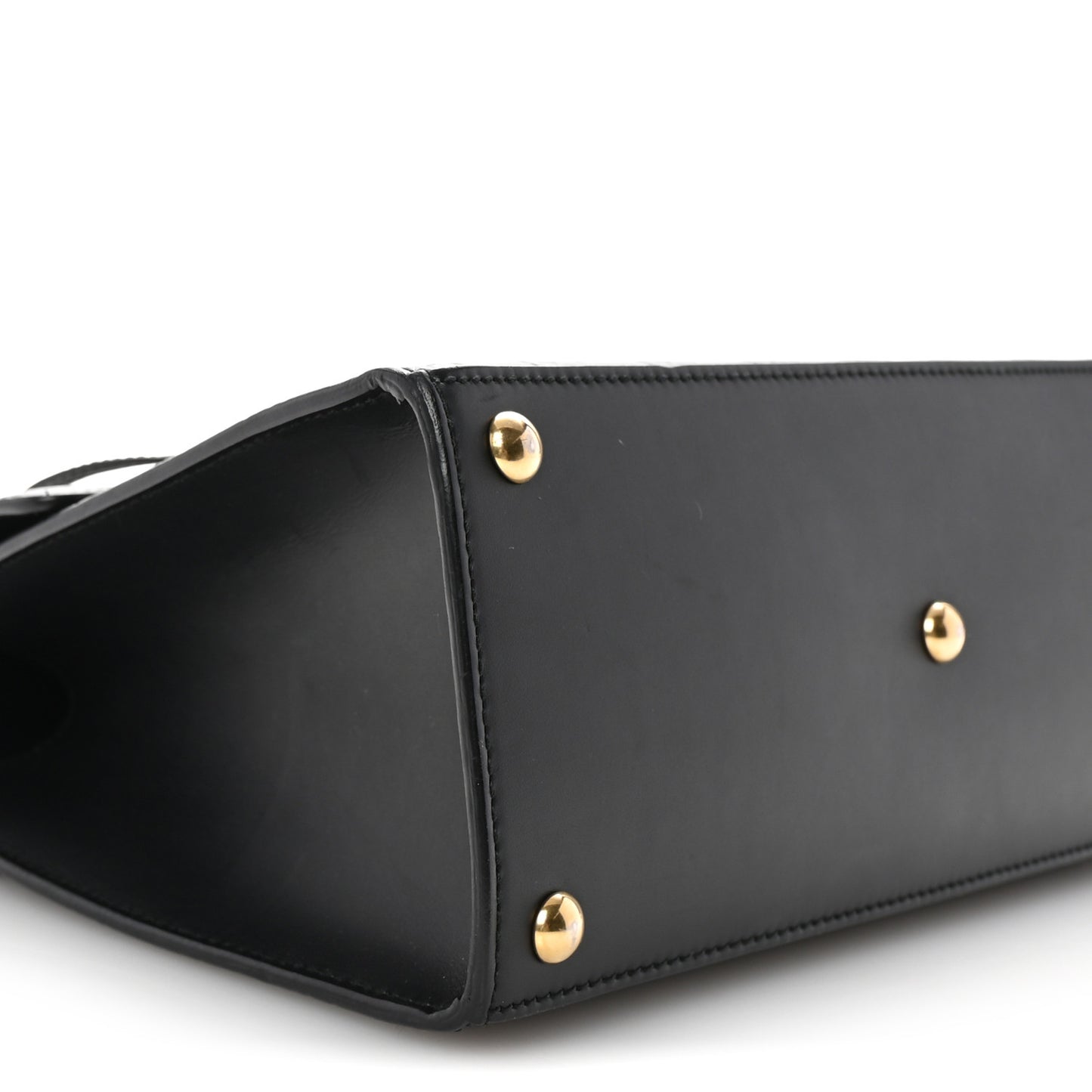 Guccissima Signature Small Padlock Top Handle Bag Black Black