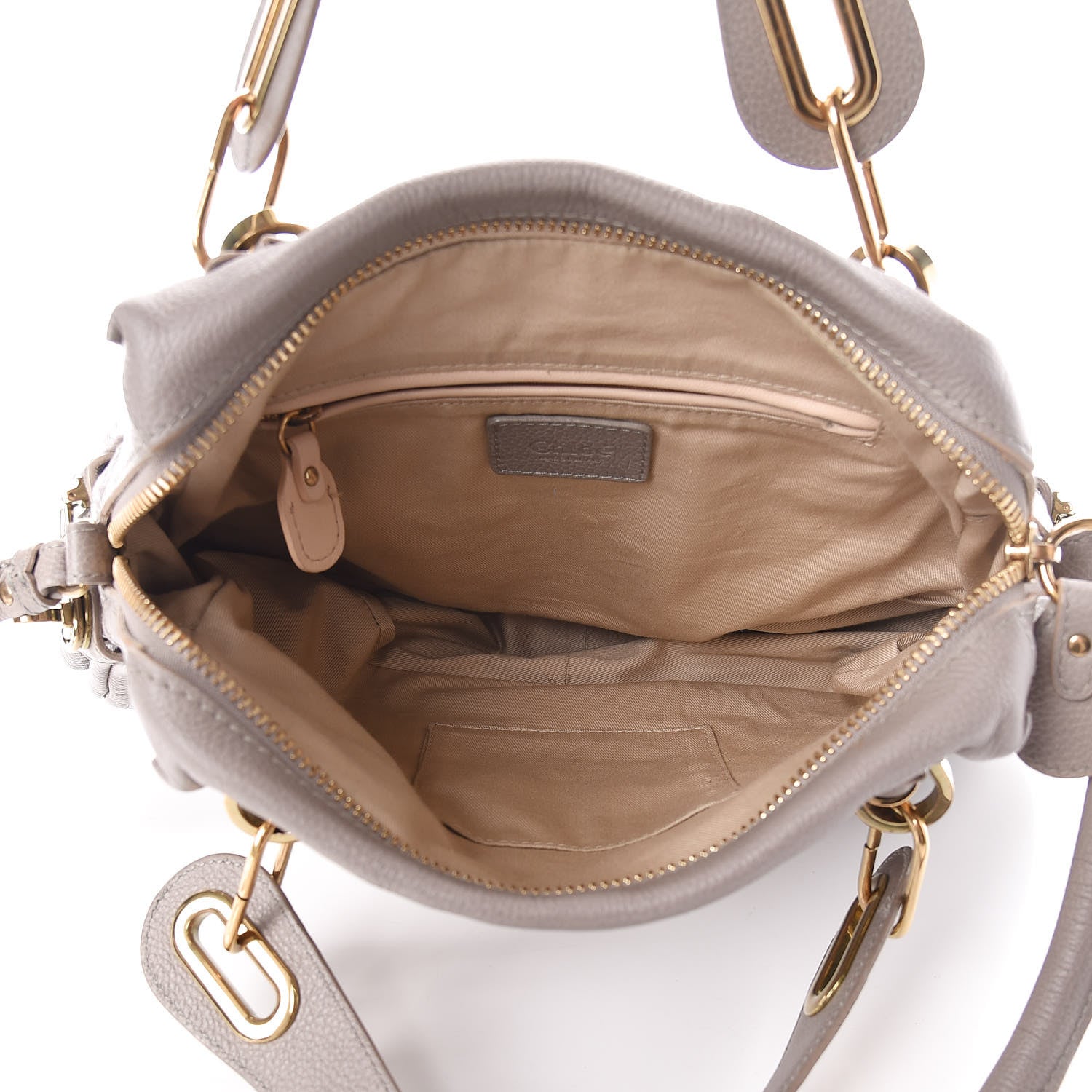 Chloe Calfskin Medium Paraty Cashmere Grey 5 of 12