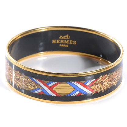 Hermes Enamel Printed Wide Bracelet 65 1 of 5