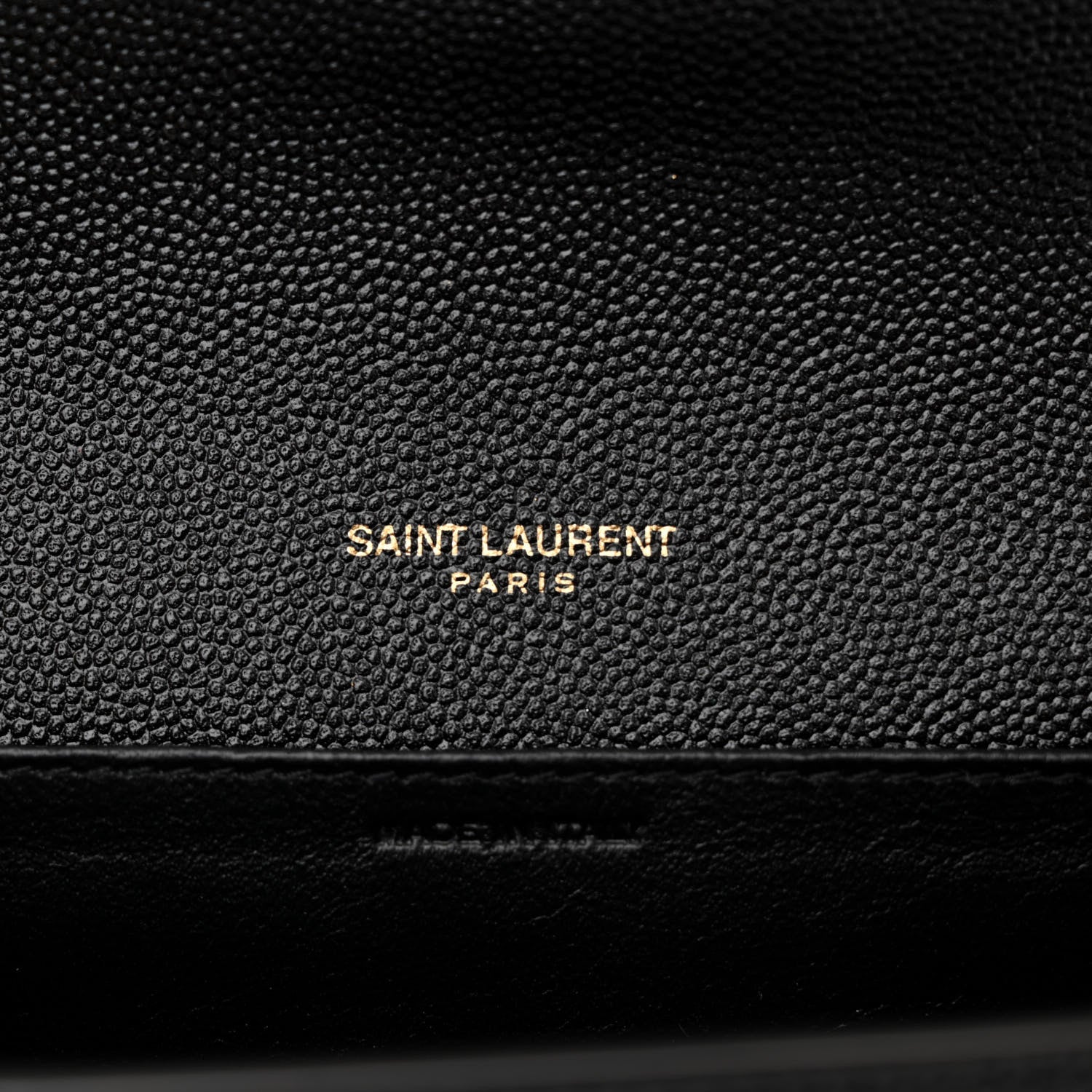 Saint Laurent Grain De Poudre Uptown Chain Wallet Black 6 of 10