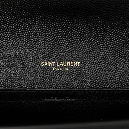 Saint Laurent Grain De Poudre Uptown Chain Wallet Black 6 of 10