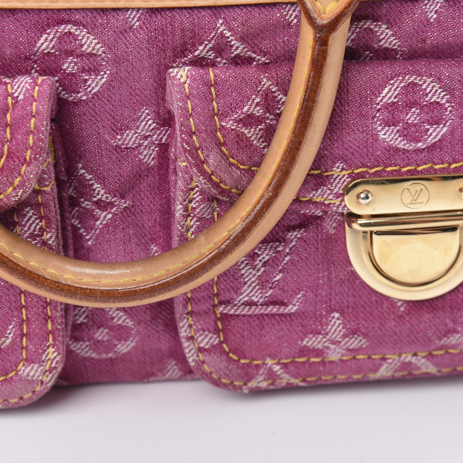 Louis Vuitton Monogram Denim Neo Speedy Fuchsia 19 of 21