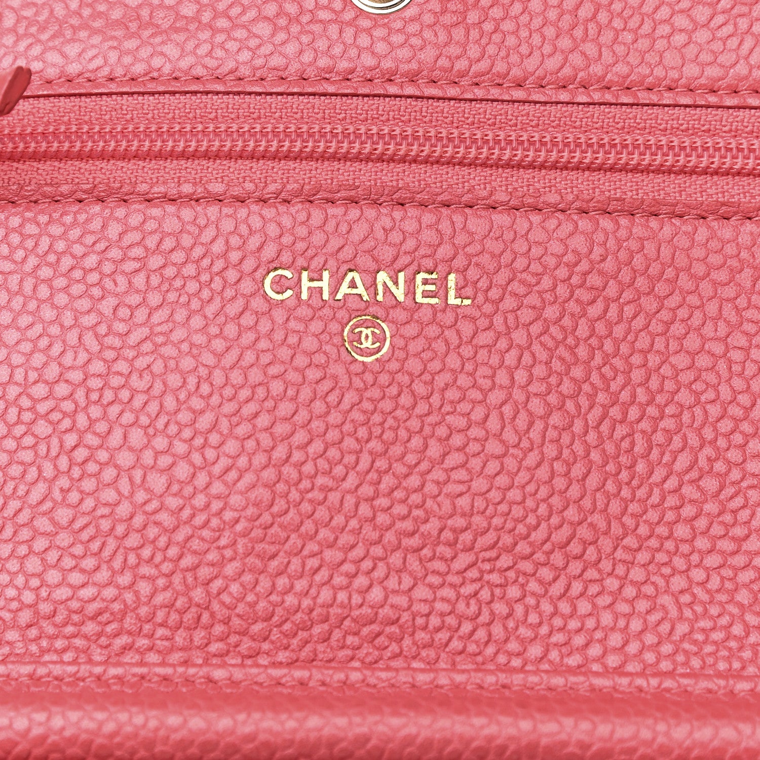Chanel Caviar Quilted Wallet on Chain WOC Pink 6 of 13