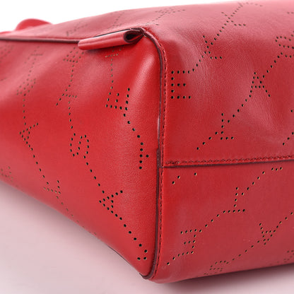 Stella McCartney Eco Alter Nappa Perforated Logo Tote Red 10 of 14