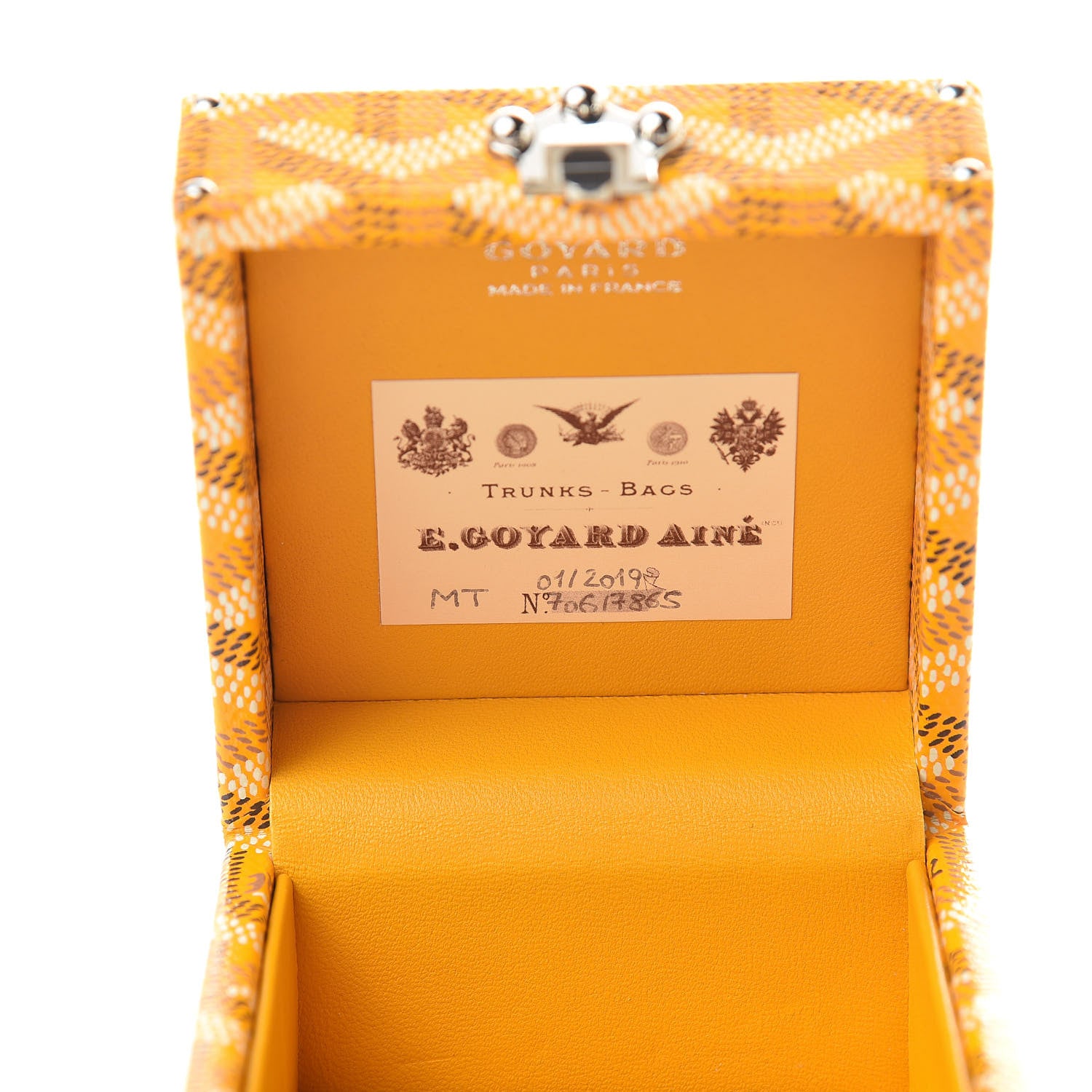 Goyard Goyardine Regence Mini Trunk Yellow 6 of 8