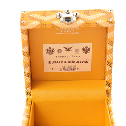 Goyard Goyardine Regence Mini Trunk Yellow 6 of 8