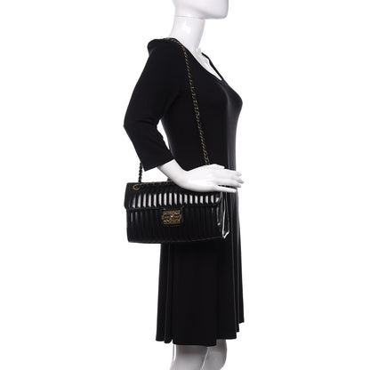 Chanel Patent Vertical Quilt Maharaja Express Flap Black 2 of 11