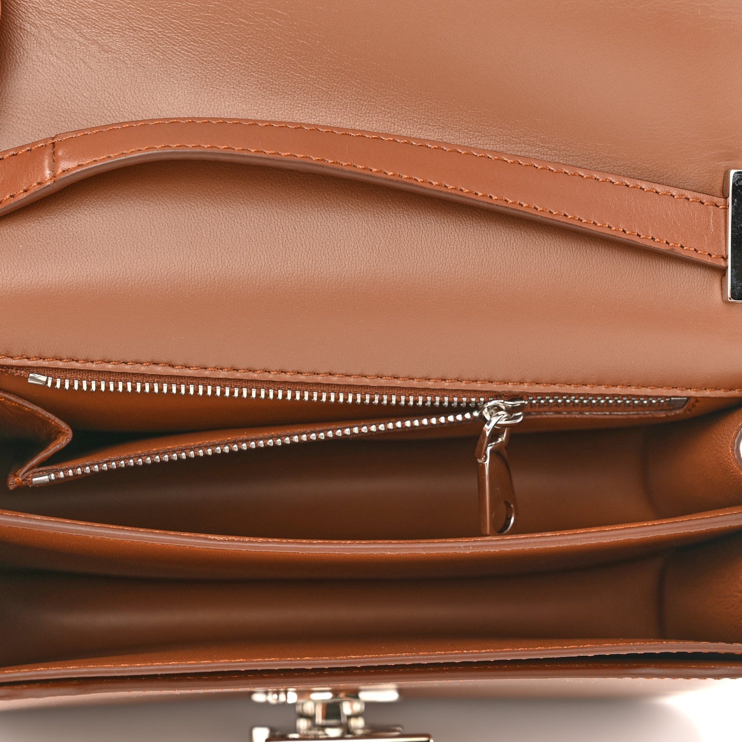 Calfskin Small TB Bag Malt Brown