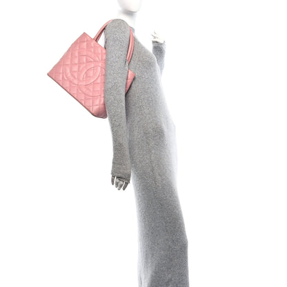 Chanel Caviar Quilted Medallion Tote Light Pink 2 of 13