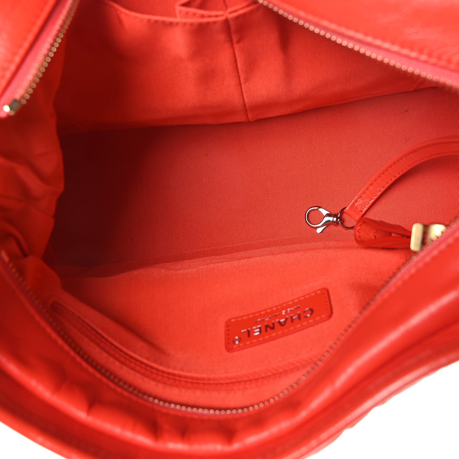 Chanel Aged Calfskin Quilted Medium Gabrielle Hobo Red 5 of 9