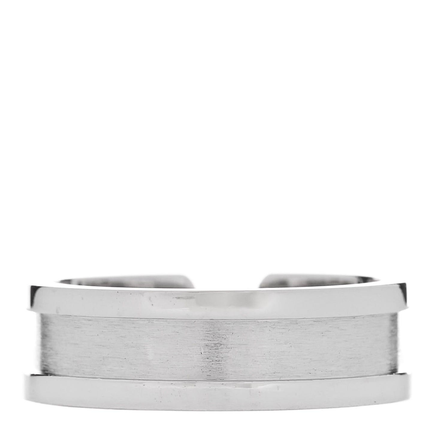 18K White Gold 6.5mm C De Cartier Ring 57 8