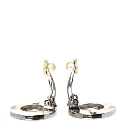 Chanel Metal CC Clip On Earrings Silver 3 of 4