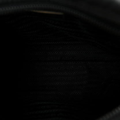 Prada Nylon Vela Saffiano Single Buckle Messenger Shoulder Bag Black 5 of 10