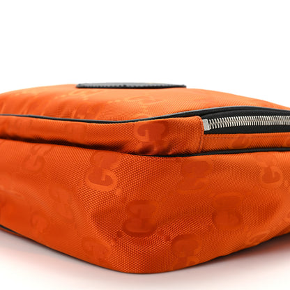Gucci Econyl Nylon Monogram Off The Grid Messenger Orange Black 8 of 8