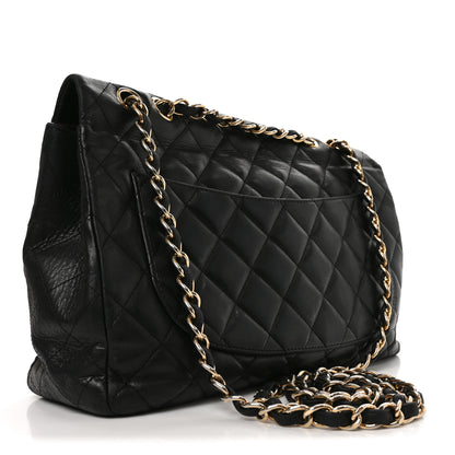 Chanel Lambskin Quilted Jumbo Single Flap Black 3 of 9