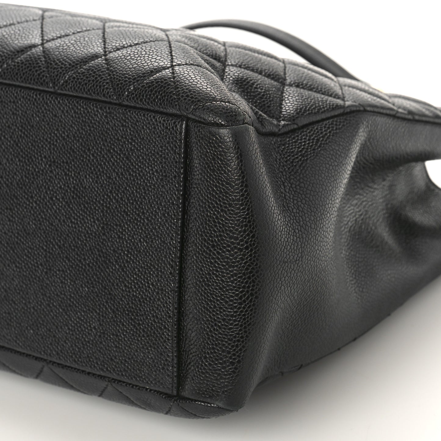 Caviar Quilted Grand Shopping Tote GST Black