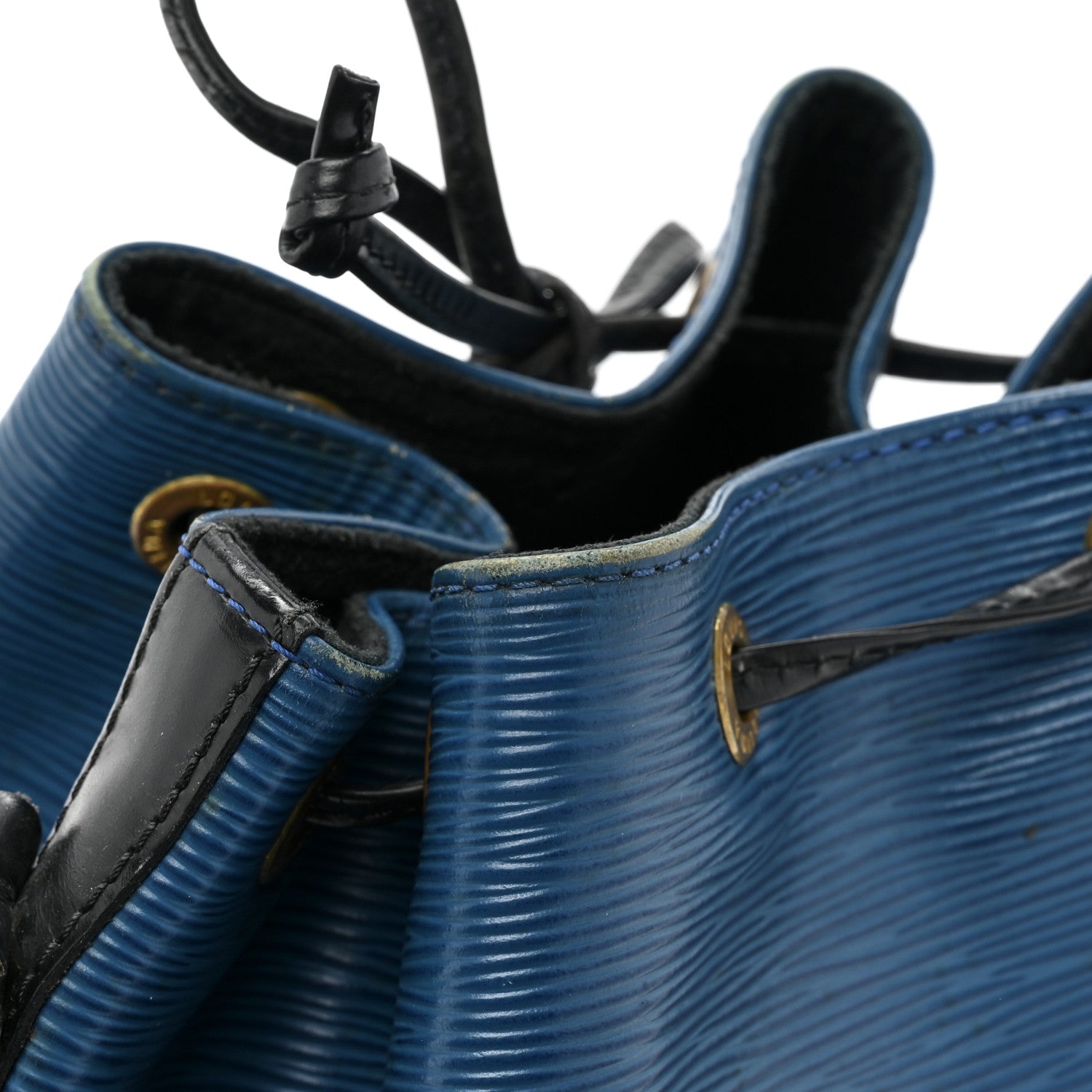 Louis Vuitton Epi Petit Bi-Color Noe Bleu Toledo Black 17 of 19
